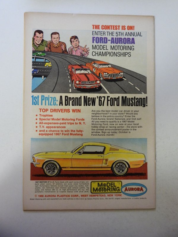 Superboy #134 (1966) GD+ Condition centerfold detached at 1 staple