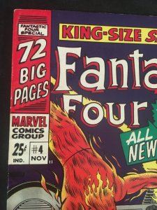 THE FANTASTIC FOUR King-Size Special #4 Fine Condition