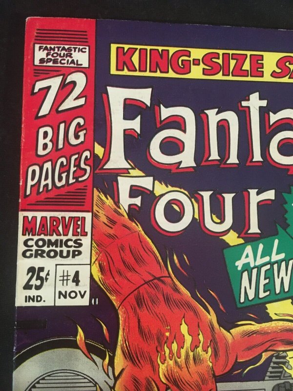 THE FANTASTIC FOUR King-Size Special #4 Fine Condition