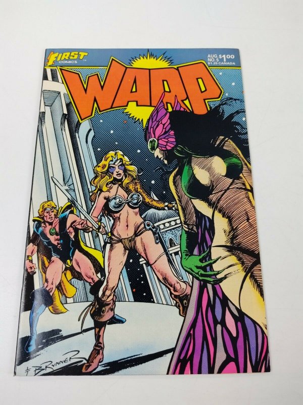 Warp #5 VF first comics - cameo of grimjack pre-dates starslayer 10 munden's bar