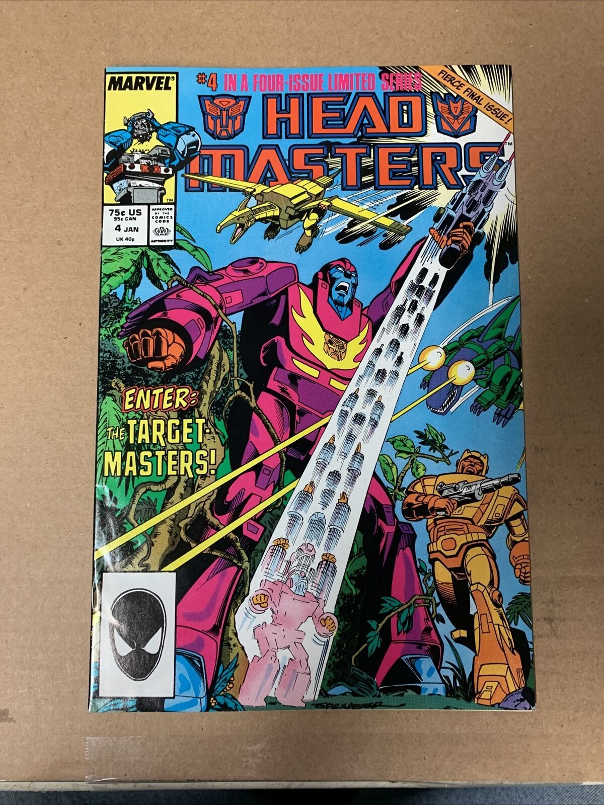 TRANSFORMERS HEADMASTERS 1 4 Complete Set! Marvel Comics 1 2 3 4