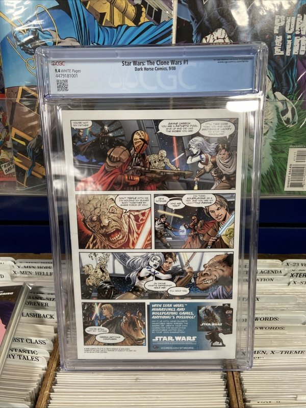 Star Wars: The Clone Wars #1 (Dark Horse Comics September 2008) CGC 9.4