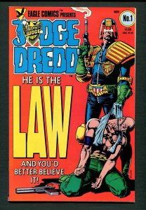 Judge Dredd #1 / 9.2 NM - 9.4 NM /  Eagle Comics 1983