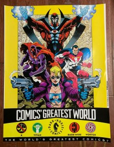 1993 COMICS GREATEST WORLD Dark Horse Comics Promo 16x21 Poster FN 6.0