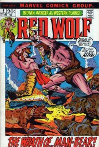 Red Wolf (1972 series)  #4, VF- (Stock photo)