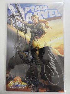 Captain Marvel #1 Campbell Cover E (2019) Signed Campbell! NM or Better!