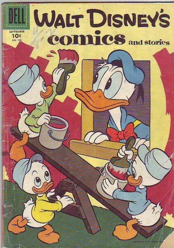 Comics and Stories, Walt Disney's #192 (Sep-56) GD Affordable-Grade Donald Du...