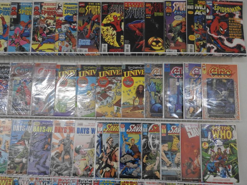 Huge Lot 130+ Comics W/ Spider-man, Superman, Dr. Who+ Avg VF Condition!