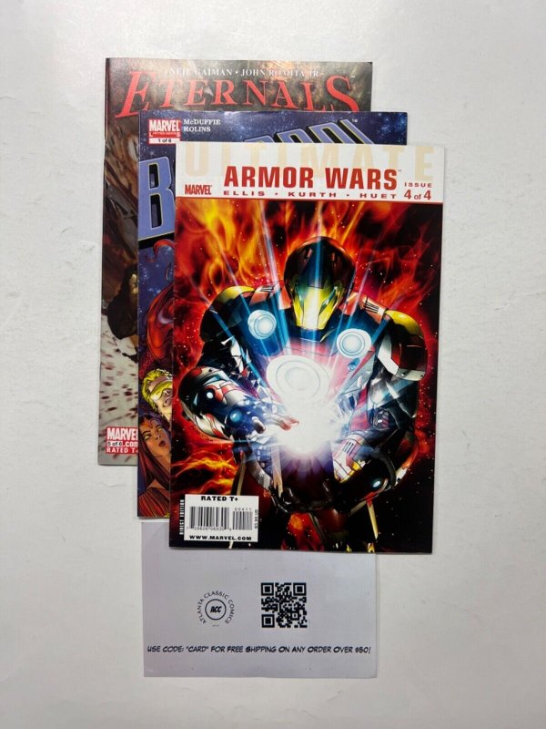 3 Marvel Comics Beyond # 1 + Eternals # 5 + Armor Wars # 4 Avengers 106 JS46