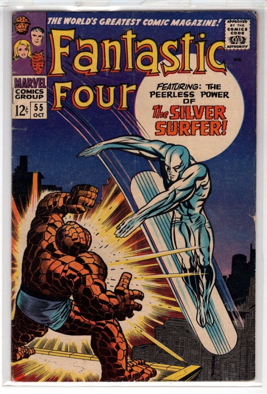 • FANTASTIC FOUR #55 (1966) Silver Surfer! Lee & Kirby! / CR600-0486-GA#1
