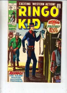 Ringo Kid #1 (Jan-70) VF- High-Grade Ringo Kid