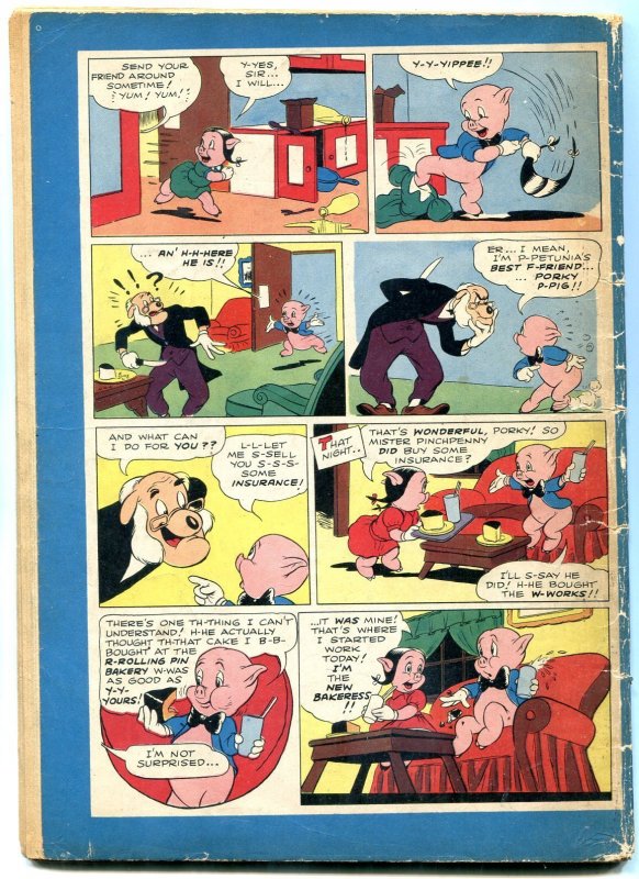 Porky Pig Adventure Gopher Gulch- Four Color Comics #112 1946 VG