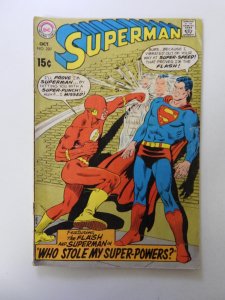 Superman #220 (1969) VG condition rusty staples