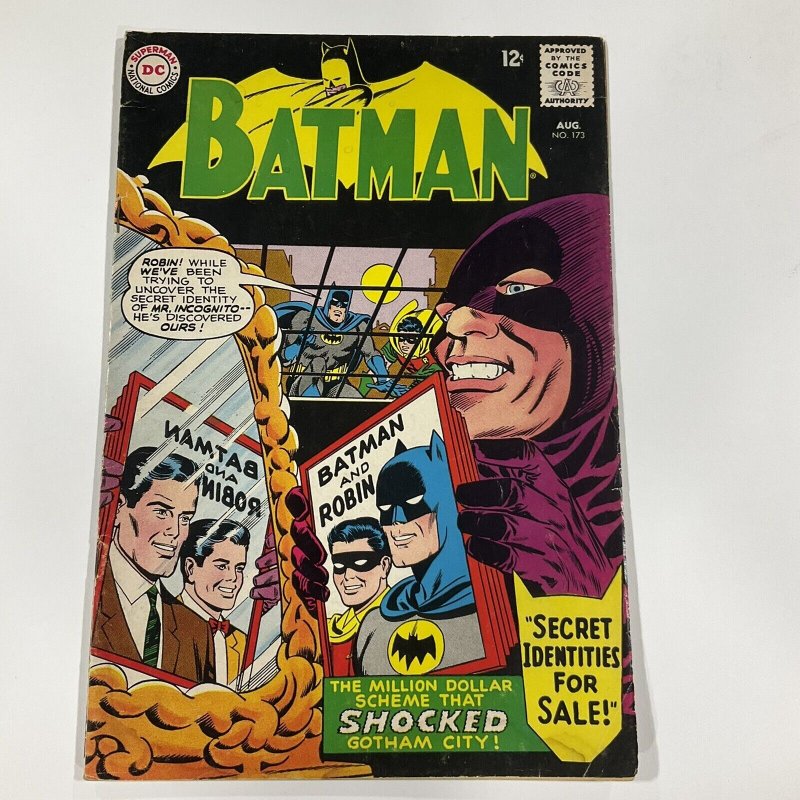 BATMAN 173 VG VERY GOOD 4.0 DC COMICS