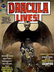 Dracula Lives! (Magazine) #1 COVERLESS ; Marvel | low grade comic Boris Vallejo