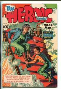 Heroic Comics #54 1949-Wheelchair cover -HUMAN TORCH-fn