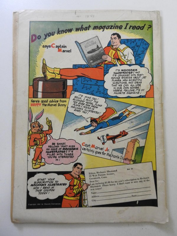 Zoom Comics (1945) PR Condition Centerfold detached