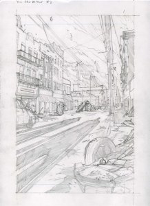 The Evil Within #2 pg 1 Original Alex Sanchez Pencil Art based HORROR Video game 
