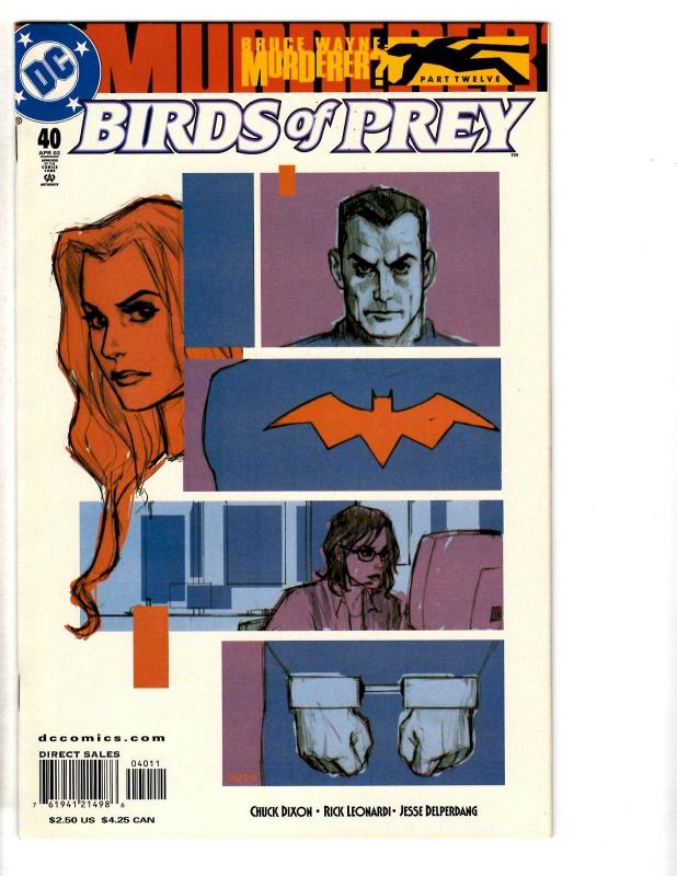 Lot Of 7 DC Comic Books Birds Of Prey # 1 26 40 41 56 57 60 Batman Joker CR23