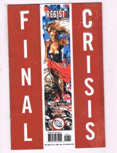 Final Crisis Resist #1 VF DC Comics Comic Book Rucka 2008 DE14 