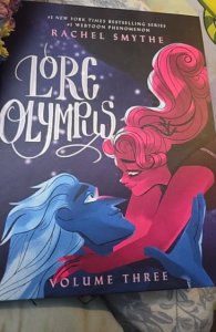 Lore Olympus #1 New York Times blurb on cover (2021) and vols 2 n 3