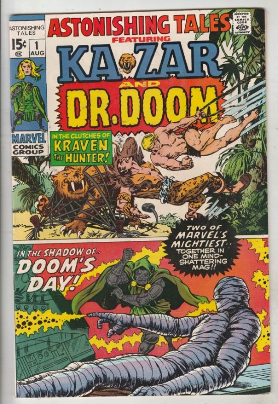 Astonishing Tales #1 (Aug-70) VF+ High-Grade Ka-Zar, Doctor Doom