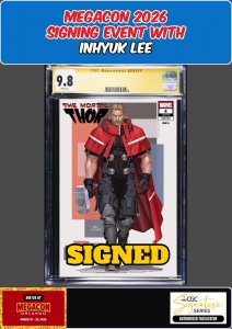 MORTAL THOR #4 CGC SS 9.8 INHYUK LEE SIGNED MEGACON PRESALE