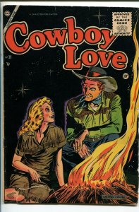 COWBOY LOVE #30 1955-CHARLTON-BLACK COVER-RARE-good/vg