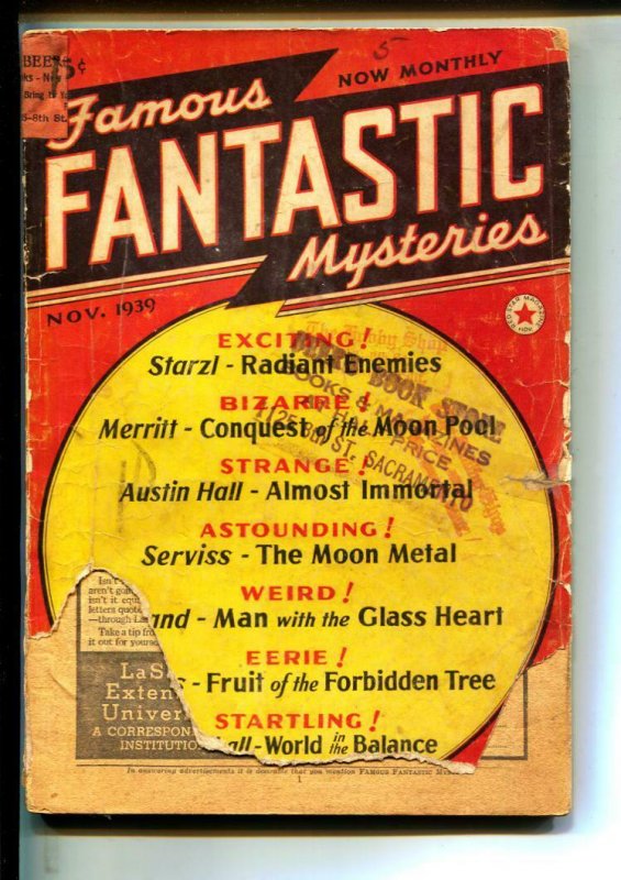 Famous Fantastic Mysteries-Pulps-11/1939-Austin Hall-A. Merritt