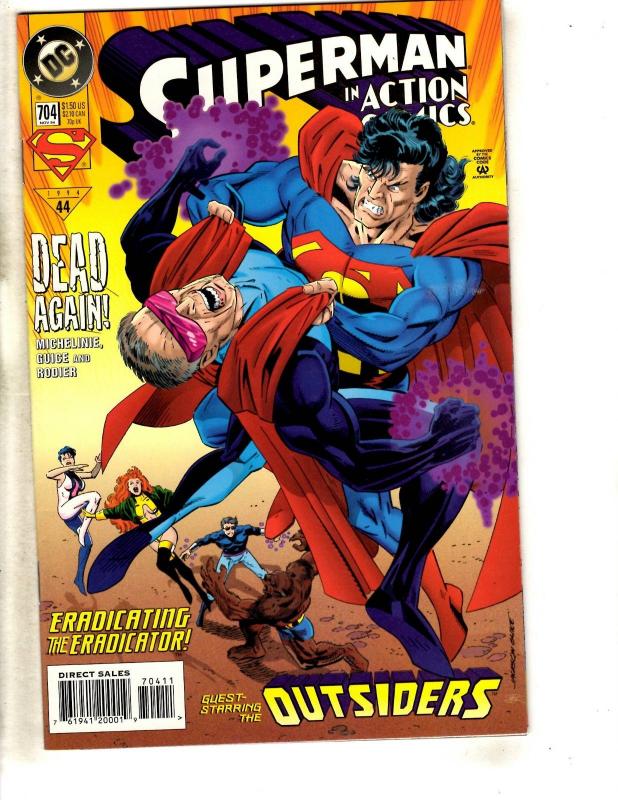 Lot Of 7 Action Comics Feat. Superman #699 700 701 703 704 705 733 DC Books DB13 