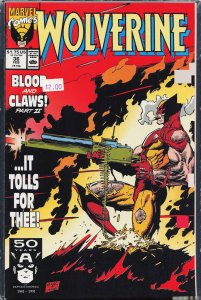 Wolverine #37 Direct Edition (1991) Wolverine