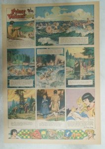 Prince Valiant Sunday Page by Hal Foster from 12/21/1947 Tabloid Page Size !