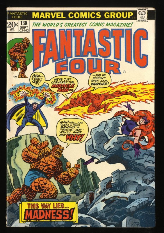 Fantastic Four #138 FN+ 6.5 Marvel Comics