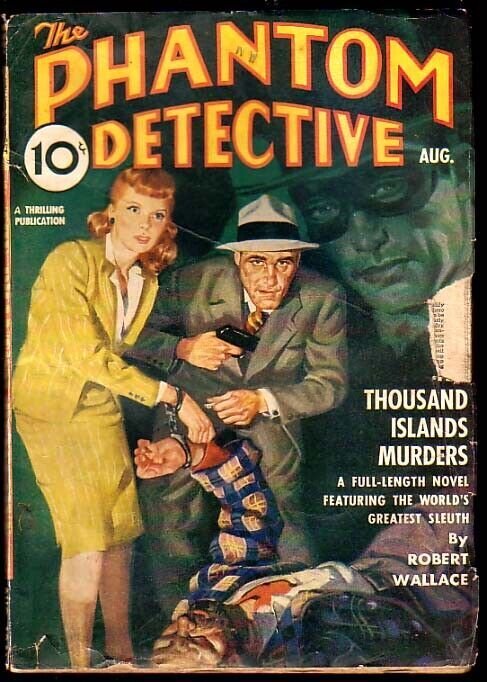 PHANTOM DETECTIVE PULP 1941 AUG-THOUSAND ISLANDS MURDER VG