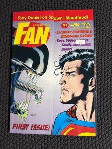 1995 June OVERSTREET'S FAN Magazine #1 FN 6.0 Superman vs Predator / Spawn