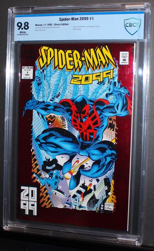 Spider-Man 2099 #1  /  CBCS 9.8 NM-MT  /  Miguel O' Hara Origin  1992