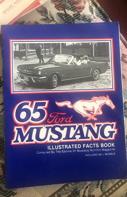 65 Ford mustang illustrated facts book,31p