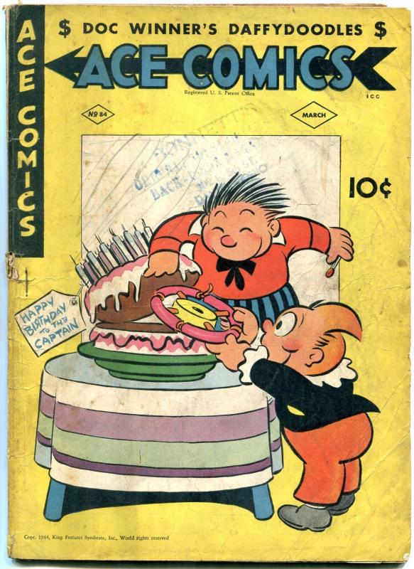 ACE COMICS #84 1944-PHANTOM-CAPTAIN & THE KIDS-BLONDIE VG-