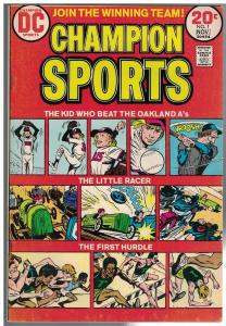 CHAMPION SPORTS (1973) 1 VG-F Nov. 1973