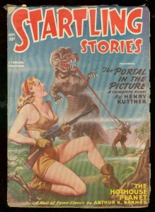 STARTLING STORIES SEPT 1949-HUBBARD-SPICY GOOD GIRL ART VG 