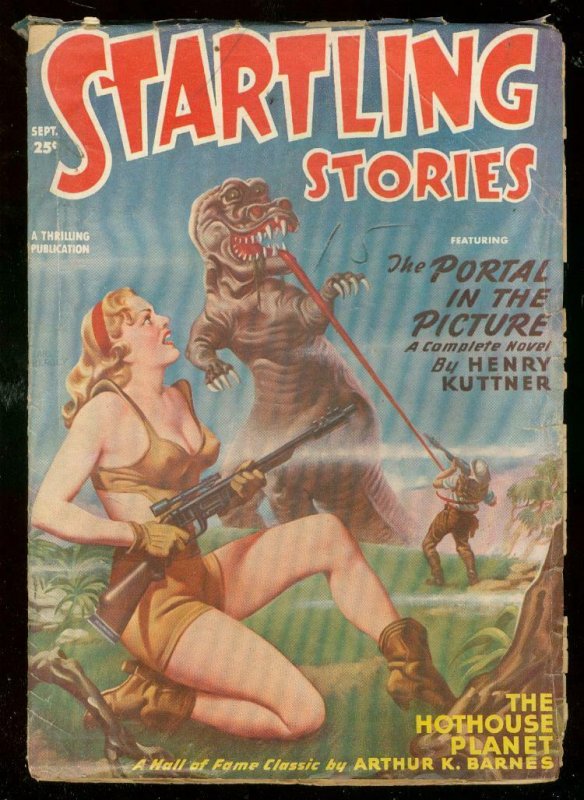 STARTLING STORIES SEPT 1949-HUBBARD-SPICY GOOD GIRL ART VG