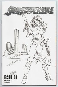 Sonjaversal #8 Linsner 1:10 B&W Sketch Variant (Dyanmite, 2021) VF/NM