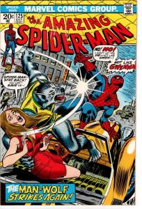 AMAZING SPIDER MAN #125 ORIGIN MAN WOLF $25.00