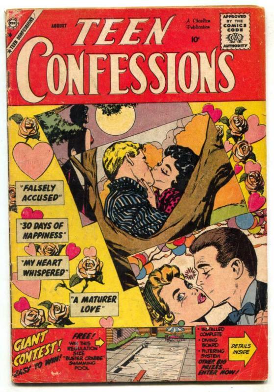 Teen Confessions #1 1959- Charlton Romance 1st issue G/VG 