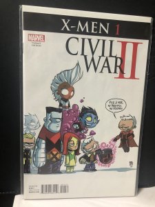 CIVIL WAR II X-Men #1 (Marvel Comics 2016) -- Skottie Young VARIANT 