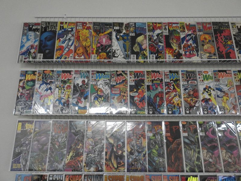 Huge Lot 140+ Comics W/ New Warriors, Savage Dragon, +More! Avg VF Condition!