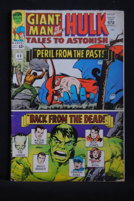 Tales to Astonish #68, Giant-Man, Hulk, Kirby Art, LBJ cameo, 6.0