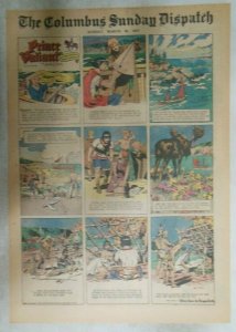 Prince Valiant Sunday Page by Hal Foster from 3/30/1947 Tabloid Page Size !