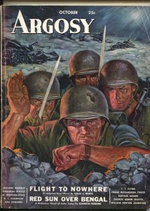Argosy 10/1943-Popular-Rafael DeSoto cover-pulp thrills-D.L. Champion-T.T. Fl...