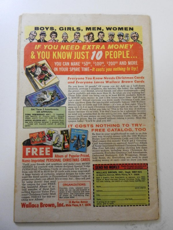 Thor #156 (1968) FR/GD Condition 3 in spine split, moisture damage